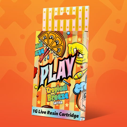 Play Michigan - Play | Tropical Breeze | 1g | Live Resin Cartridge - 1