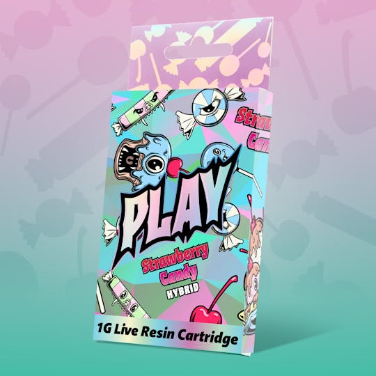 Play Michigan - Play | Strawberry Candy | 1g | Live Resin Cartridge - 1