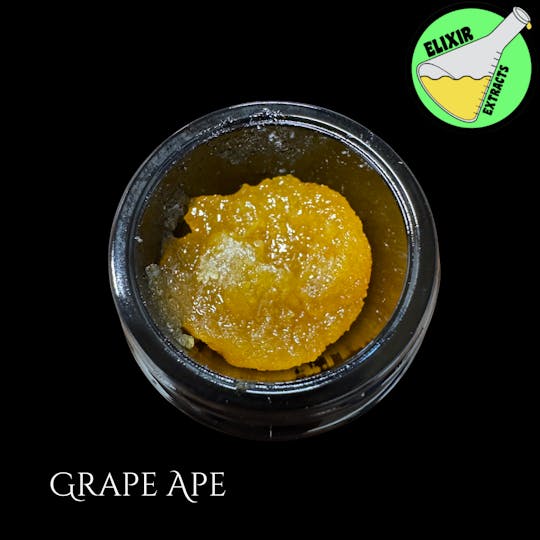 Elixir Extracts - Grape Ape Cured Resin Baller Jar (3.5G) - 1