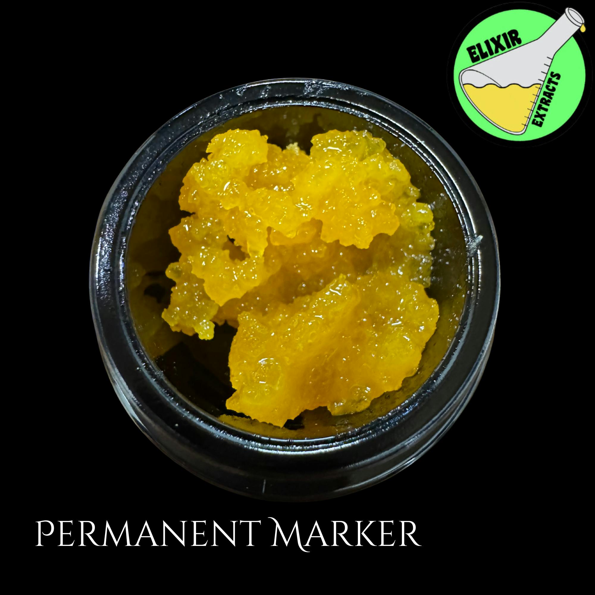 Elixir Extracts - Permanent Marker Cured Resin Baller Jar (3.5G) - 1