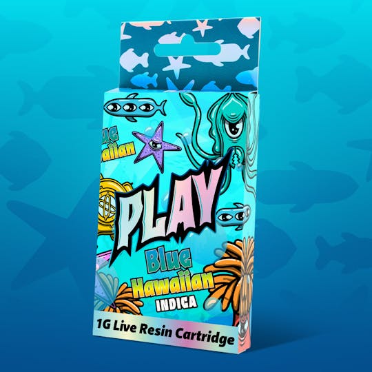 Play Michigan - Play | Blue Hawaiian | 1g | Live Resin Cartridge - 1