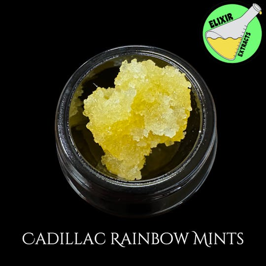 Elixir Extracts - Cadillac Rainbow Mints Cured Resin Baller Jar (3.5G) - 1