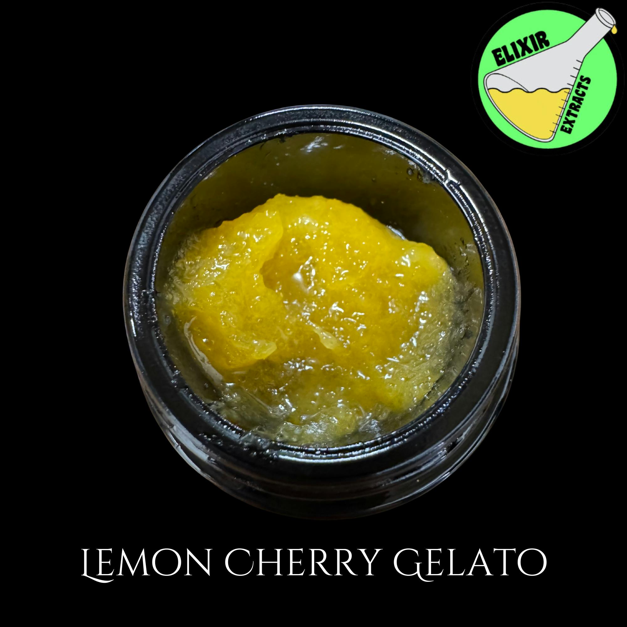 Elixir Extracts - Lemon Cherry Gelato Cured Resin Baller Jar (3.5) - 1