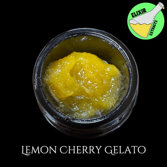 Elixir Extracts - Lemon Cherry Gelato Cured Resin Baller Jar (3.5) - 1