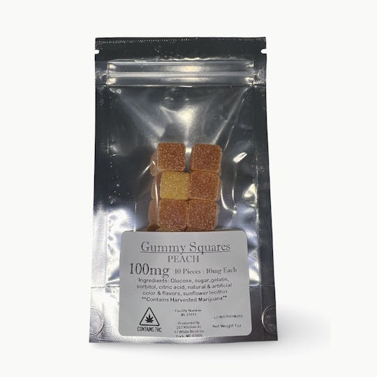 Indico - 100mg Peach Hash Rosin Gummies - 207 Kitchen - 1
