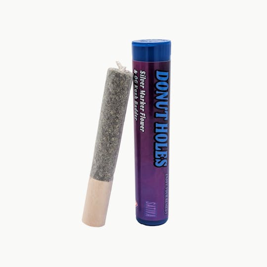 Coastal Remedies - 1.75g Donut Hole Preroll | Super Silver Haze Flower x Super Boof Badder - 1