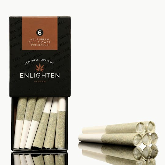 Enlighten - 6-pack Prerolls - Pink Certz + Apple Fritter - 1