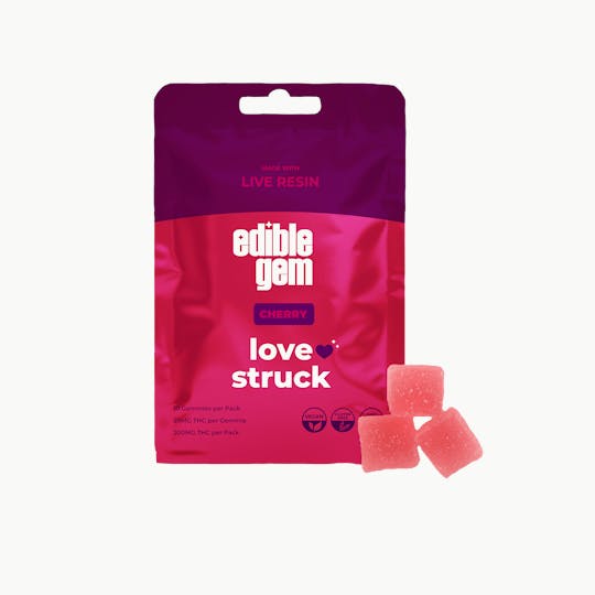 Edible Gem - Edible Gem - Lovestruck - Live Resin Gummies - Cherry - 1