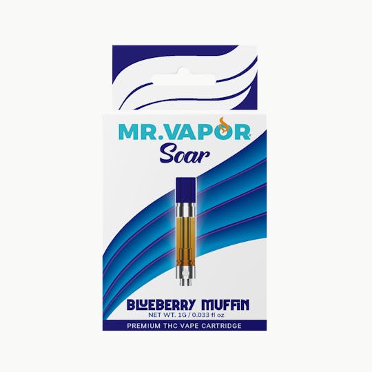 Mr. Vapor Soar - Mr. Vapor Soar - 1g Cart - Blueberry Muffin - 1