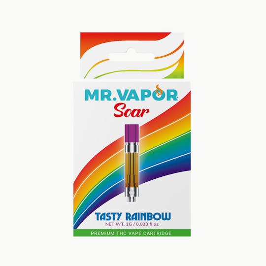 Mr. Vapor Soar - Mr. Vapor Soar - 1g Cart - Tasty Rainbow - 1