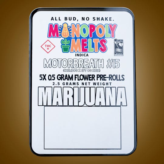 Monopoly Melts - Motor Breath #15 | Prerolls 0.5G (5 Count) - 1