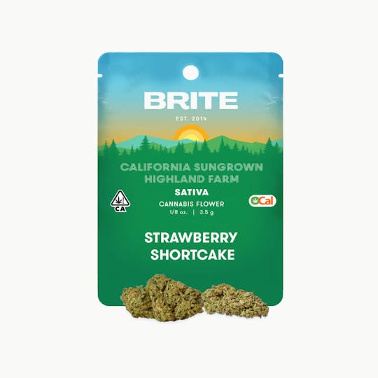 Brite Labs - BRITE Highland OCal Sun-Grown Flower (3.5g) - Sativa - Strawberry Shortcake - 1