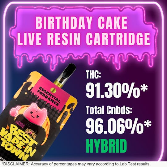 Essential Torrance - ET Birthday Cake Live Resin Cart - 1