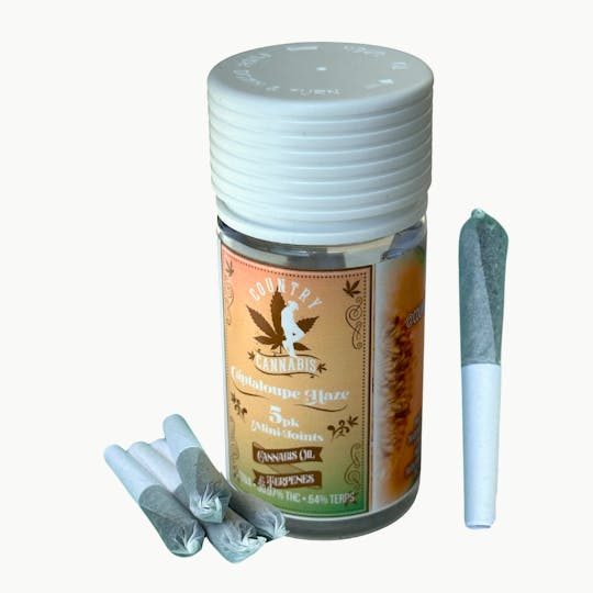 Country Cannabis - Cantaloupe Haze | Mini Infused Pre-Roll | 2G | 5pk - 1