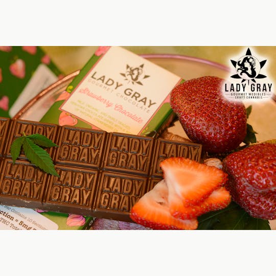 Lady Gray Gourmet Medibles - Lady Gray - Medibles - Strawberry Chocolate Bar - 1