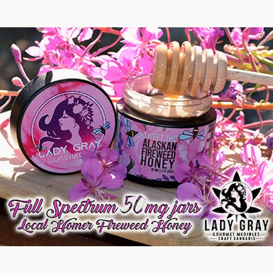 Lady Gray Gourmet Medibles - Lady Gray - Sweet THC - Alaskan Fireweed Honey - 1
