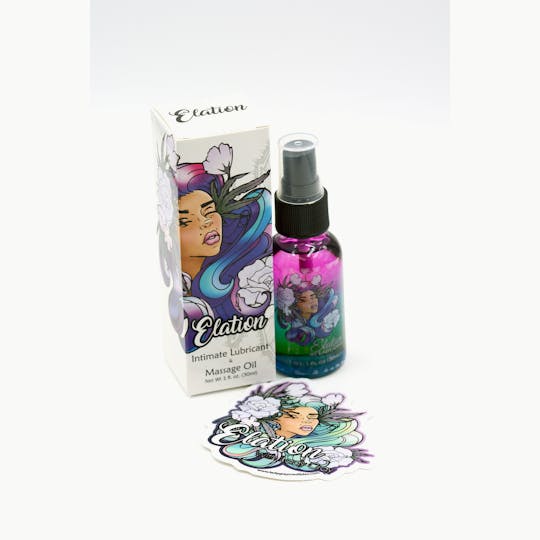 Lady Gray Gourmet Medibles - Lady Gray - Elation Intimate Lubricant and Massage Oil - 1