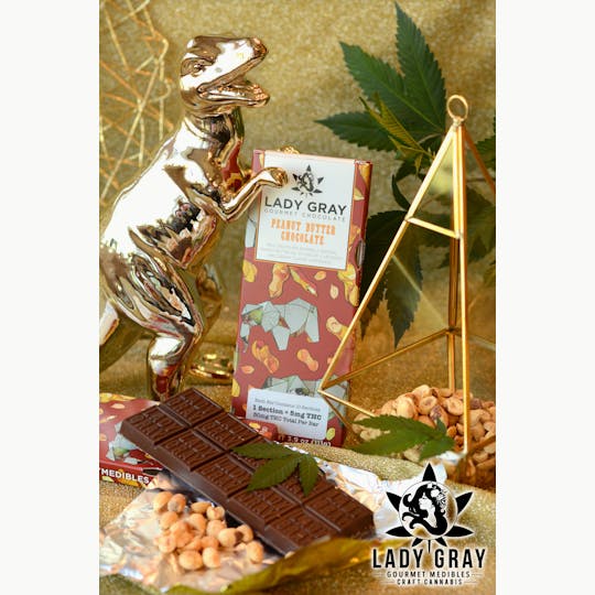 Lady Gray Gourmet Medibles - Lady Gray - Medibles - Peanut Butter Chocolate Bar - 1