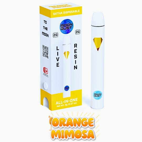 MOON DUST - 2G LIVE RESIN DISPOSABLE - ORANGE MIMOSA - SATIVA - 1