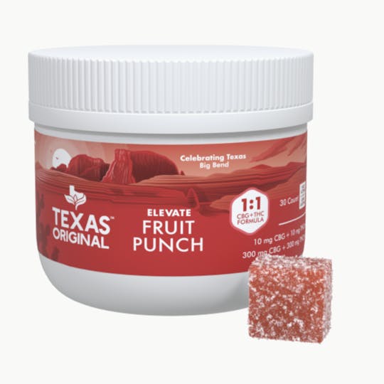 Texas Original - 1:1 Elevate Fruit Punch Gummies (600 mg) - 1