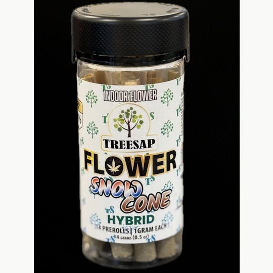 Treesap - CA - Treesap 14pk non-infused pre-rolls - Snow Cone - Hybrid - 14g - 1
