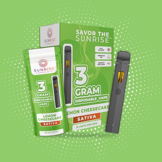 Sunrise - Sunrise Cannabis - Lemon Cheesecake - 3g Disposable - 1