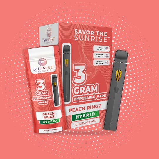 Sunrise - Sunrise Cannabis - Peach Ringz - 3g Disposable - 1