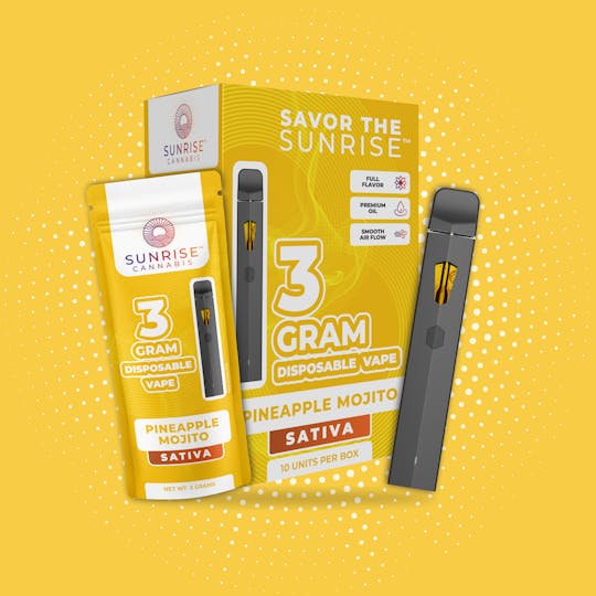 Sunrise - Sunrise Cannabis - Pineapple Mojito - 3g Disposable - 1