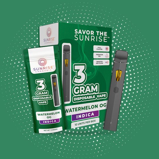 Sunrise - Sunrise Cannabis - Watermelon OG - 3g Disposable - 1