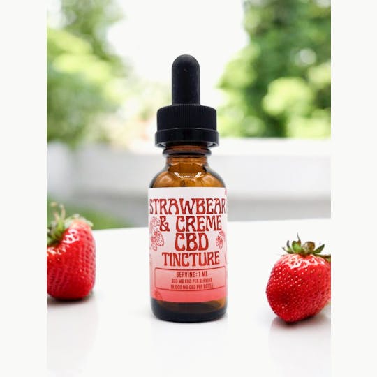 Highly Rooted - Strawbeary & Creme 10,000mg CBD Tincture - 1