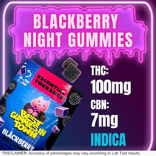 Essential Torrance - ET Blackberry Night Fruit Gummies (10:7 THC:CBN) - 1