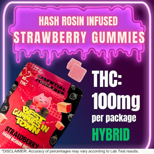Essential Torrance - ET Strawberry Hash Rosin Fruit Gummies - 1
