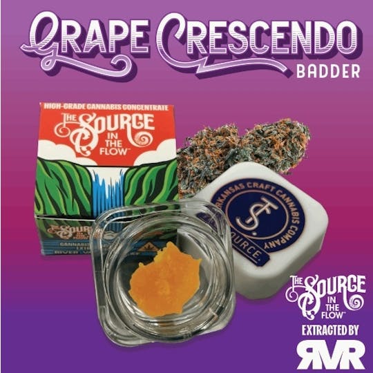 The Source Apothecary - Grape Crescendo 1g Badder - 1