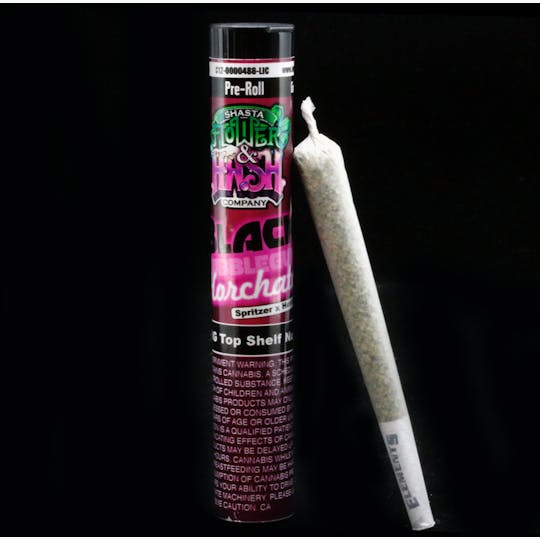 Shasta Flower and Hash Company - Shasta Flower Co. Black Bubblegum Horchata Preroll 1g - 1