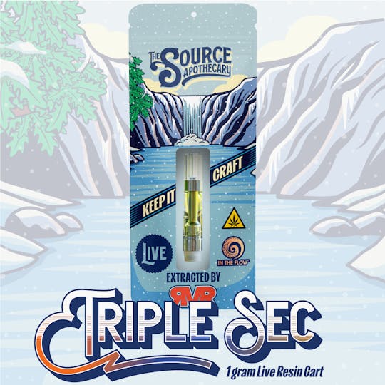 The Source Apothecary - Triple Sec Live Resin 1g Cart - 1