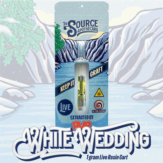 The Source Apothecary - White Wedding Live Resin 1g Cart - 1