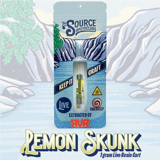 The Source Apothecary - Lemon Skunk Live Resin 1g Cart - 1