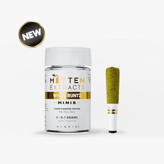 Mitten Extracts - Mitten Extracts Minis | Infused Pre-Rolls 3.5g | 5 Pack - White Runtz - 1