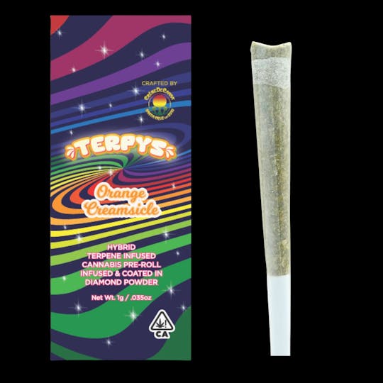Crème De Canna - Creme De Canna Terpys Diamond Infused Pre Roll Orange Creamsicle 1g (H) - 1
