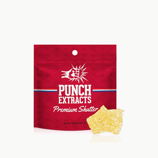 Punch Edibles & Extracts - Double Up BHO Shatter (1g) - 1