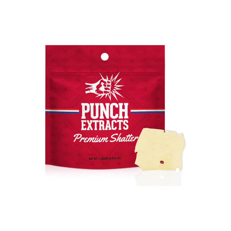 Punch Edibles Sour Kush BHO Shatter (1g) concentrate