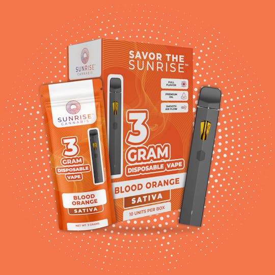 Sunrise Cannabis - Blood Orange - 3g Disposable - 1