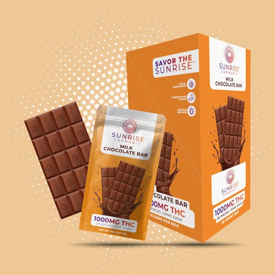 Sunrise Cannabis - 1000mg Milk Chocolate Bar - 1