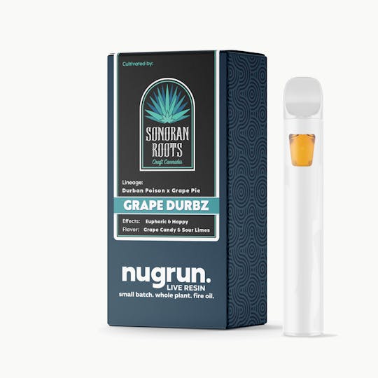 nugrun. - nugrun. x Sonoran Roots Live Resin 1G AIO | Grape Durbz - 1