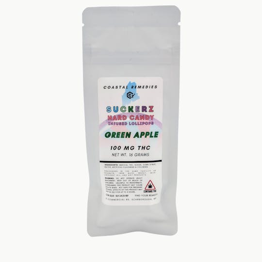 Coastal Remedies - 100mg Green Apple Lollipop | Coastal Remedies - 1