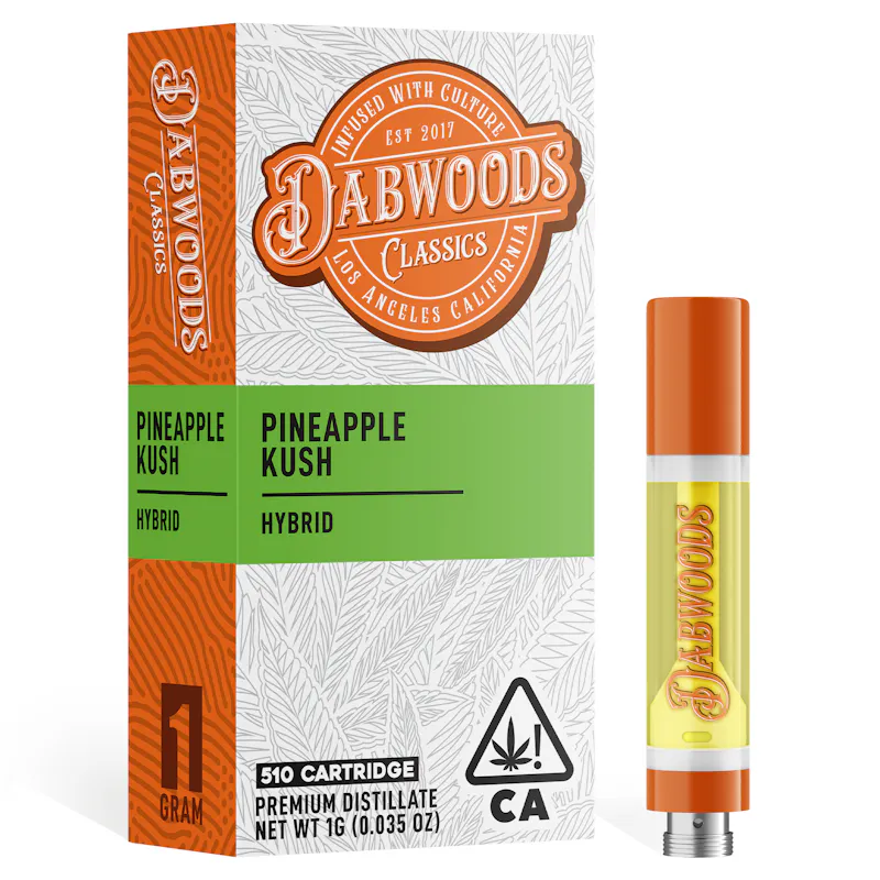 Dabwoods Pineapple Kush Vape Cart 1g cartridge
