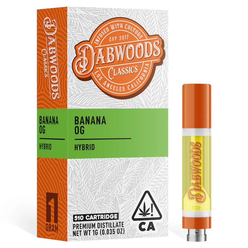 Dabwoods Banana OG Vape Cart 1g