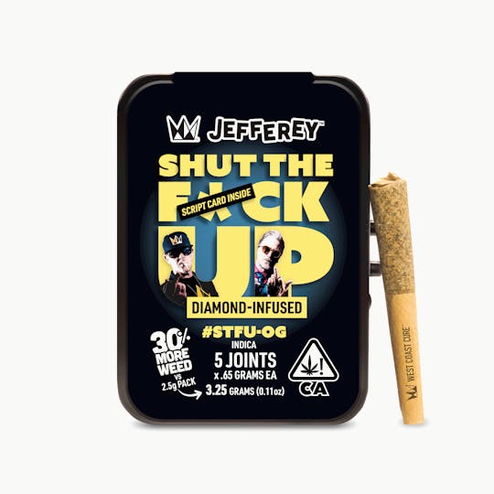 West Coast Cure - STFU OG - Jefferey Infused Joint .65g 5 Pack - 1