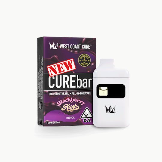 West Coast Cure - Blackberry Kush AIO CUREbar 1G - 1
