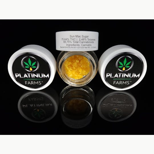 Platinum Farms - B.H.O Sun Mac - Sugar (75.64%) 3.5g - 1